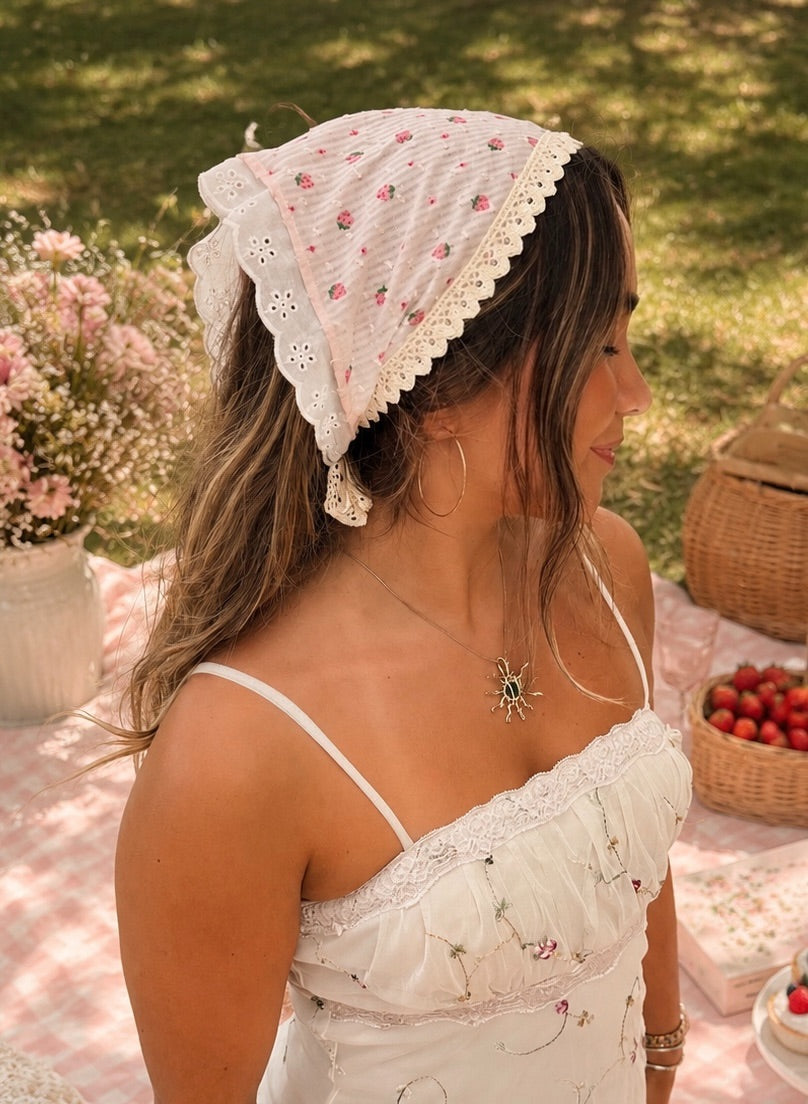 BERRY SWEET LACE HEADSCARF