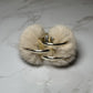 HAIR CLAW - POM POM KHAKI