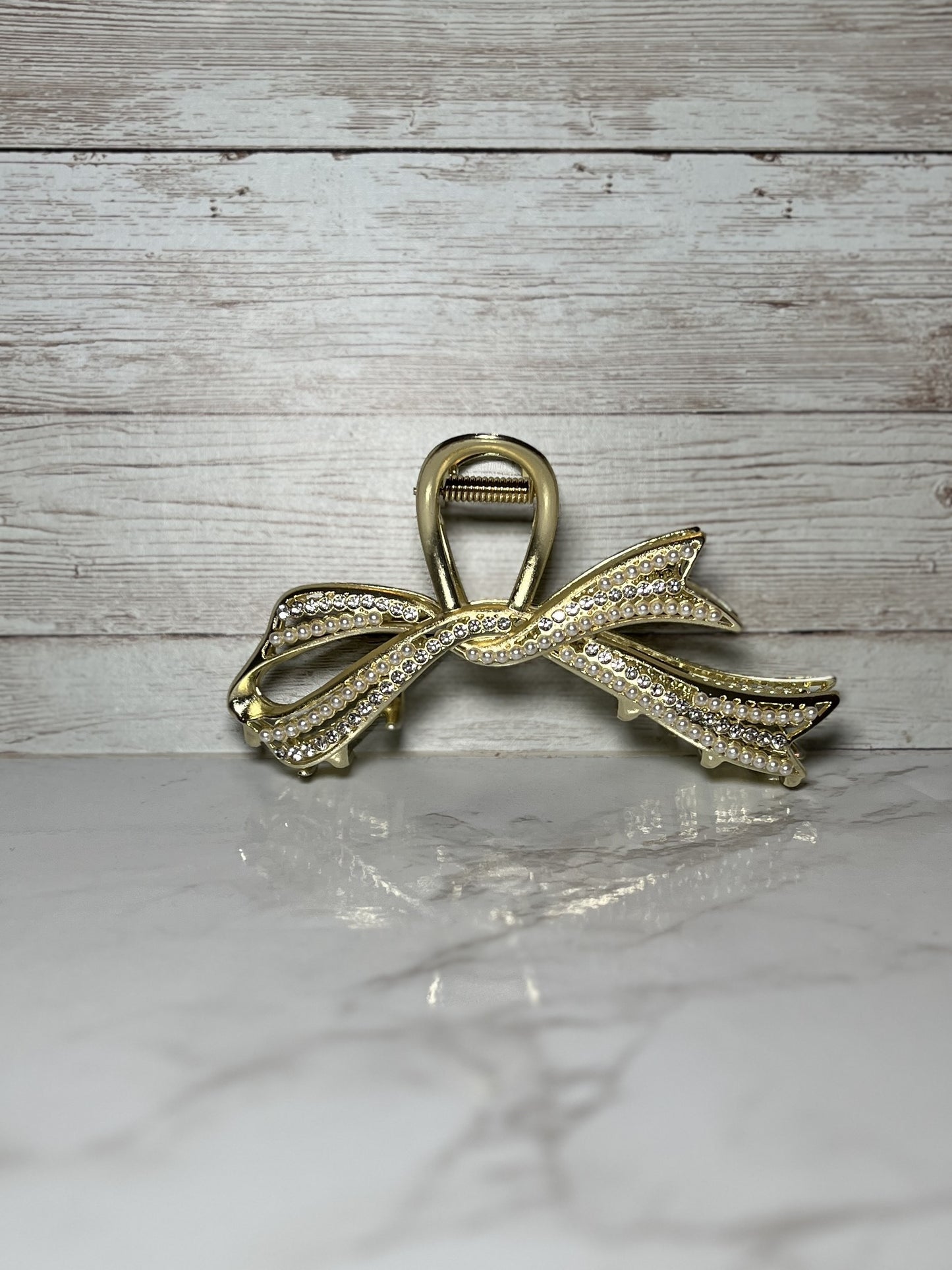 HAIR CLAW - RIBBON BOW