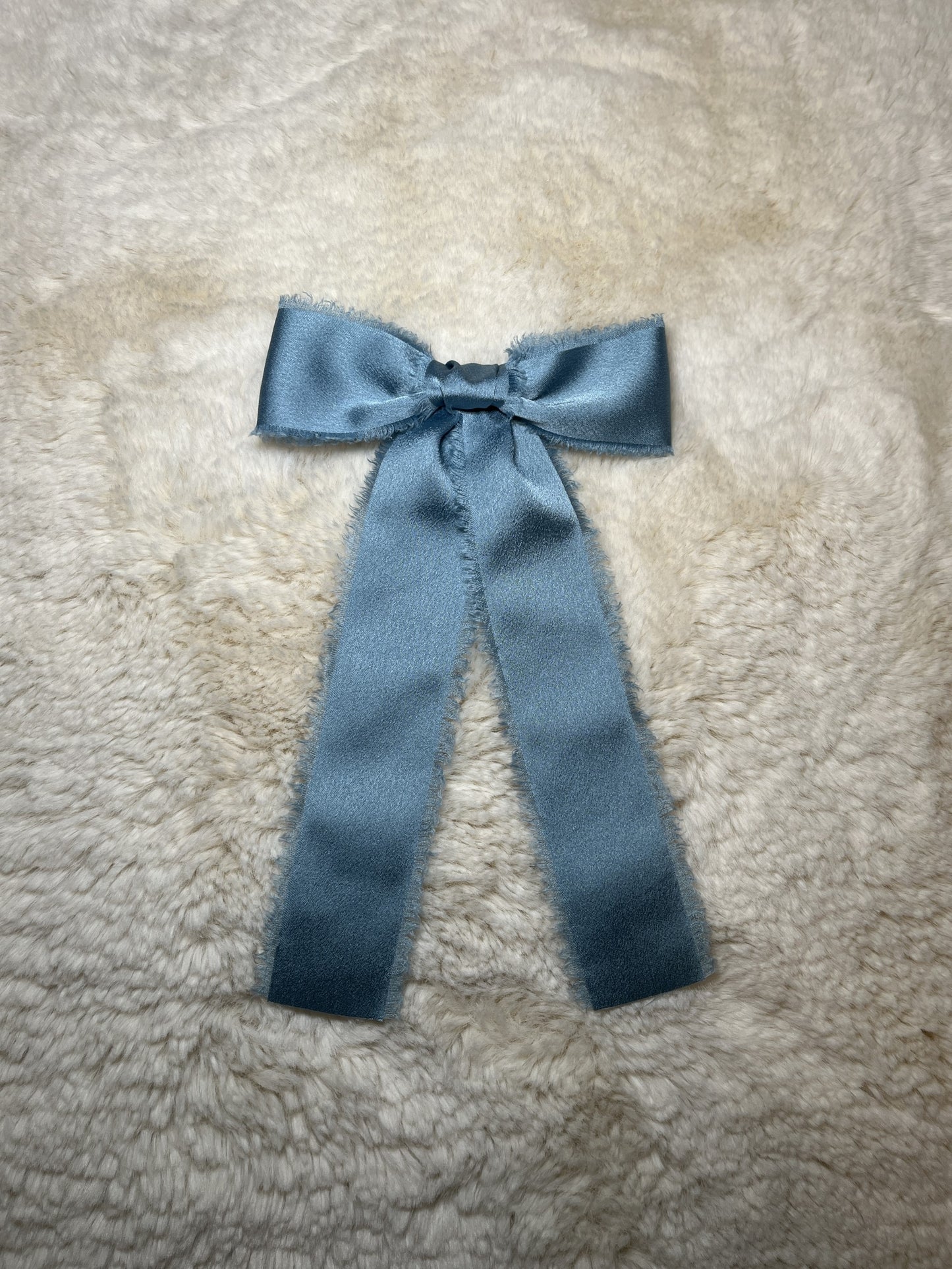 EDEN FRENCH BARRETTE - DUSTY BLUE