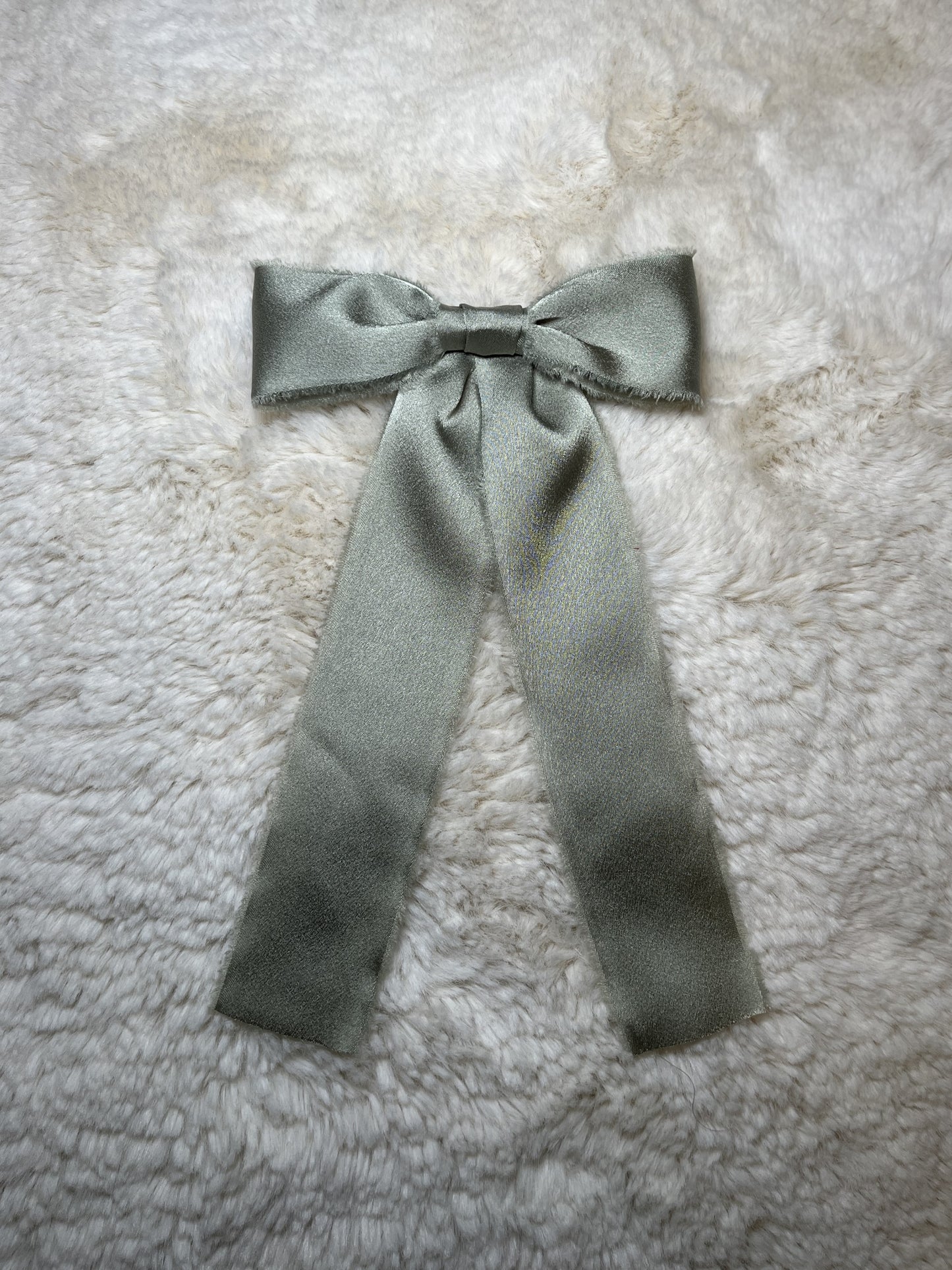 EDEN FRENCH BARRETTE - SAGE GREEN