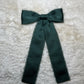 EDEN FRENCH BARRETTE - HUNTER GREEN