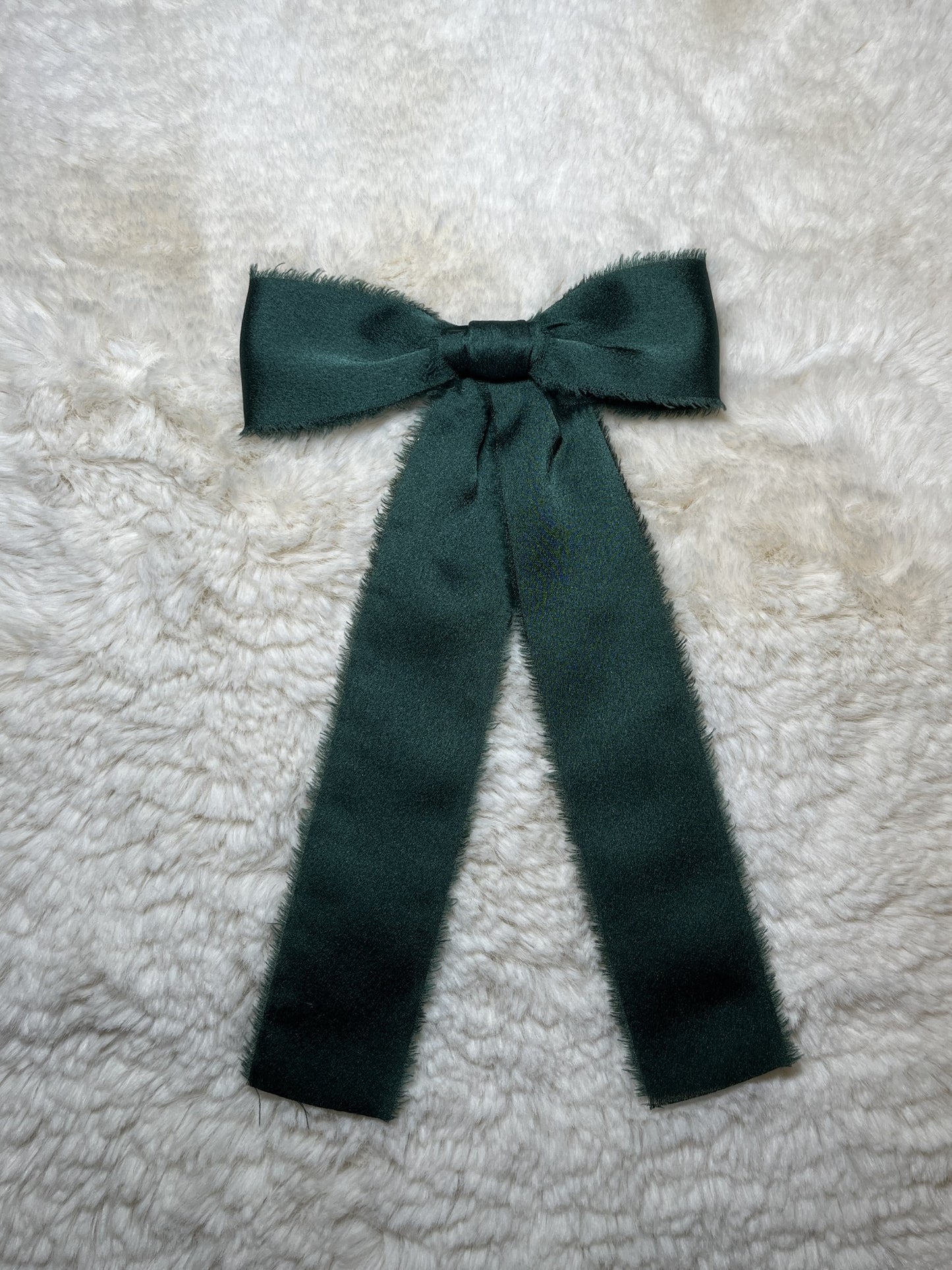 EDEN FRENCH BARRETTE - HUNTER GREEN