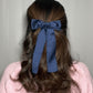 EDEN FRENCH BARRETTE - NAVY BLUE