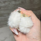 HAIR CLAW - POM POM WHITE