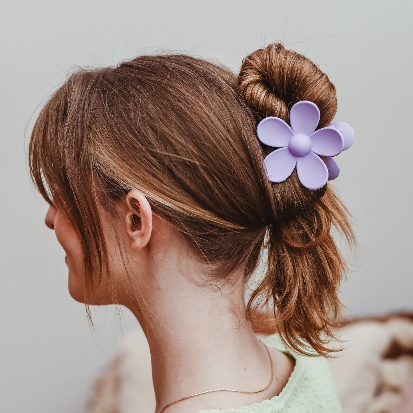 HAIR CLAW DAISY - LAVENDER