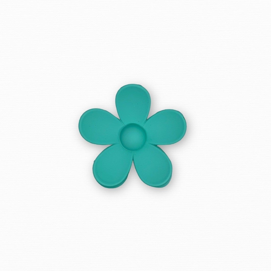 HAIR CLAW DAISY - TURQUOISE