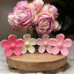 HAIR CLAW DAISY - ROSE RED